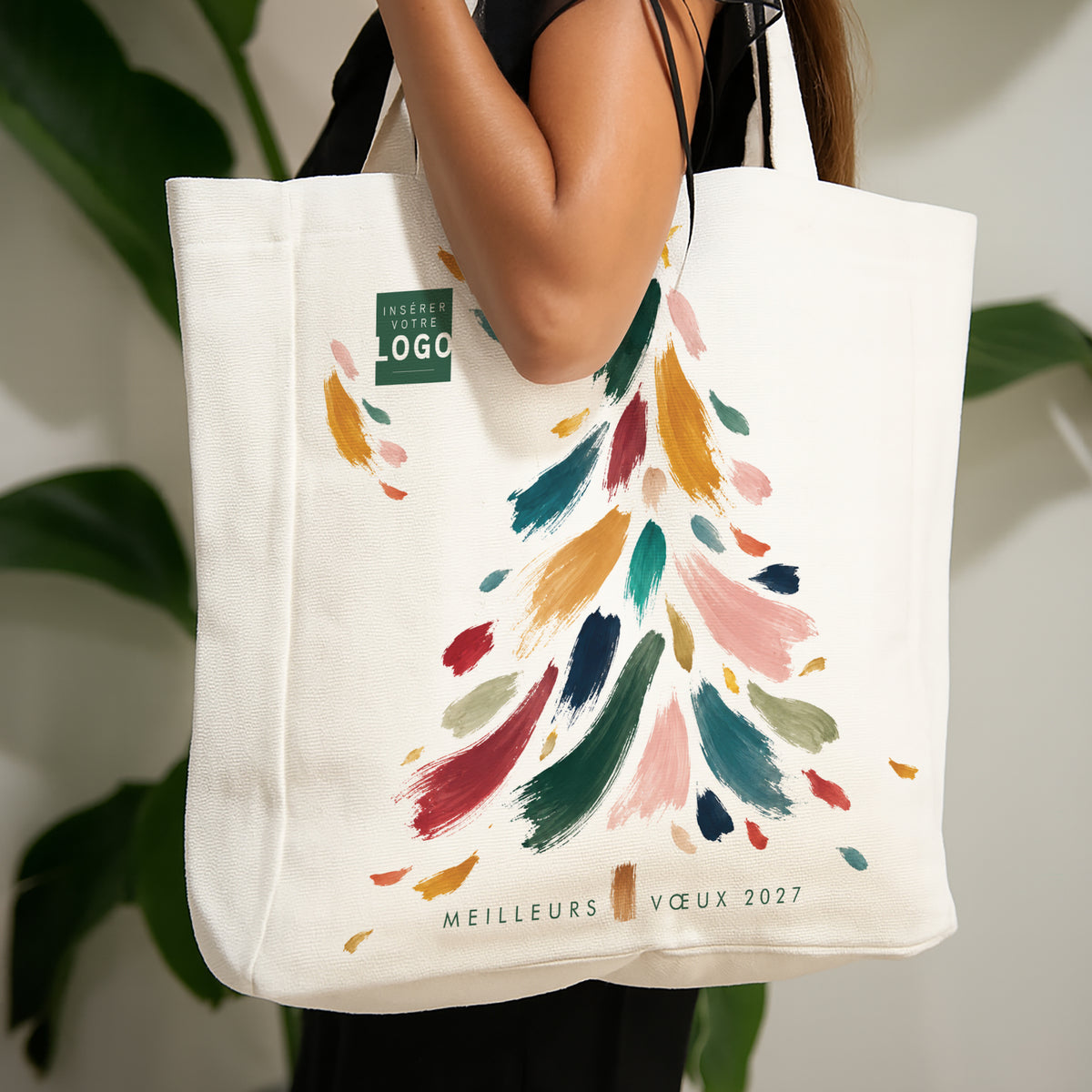 Touches de Noël | Cadeau entreprise • Tote bag • Anse en toile photo N° 1