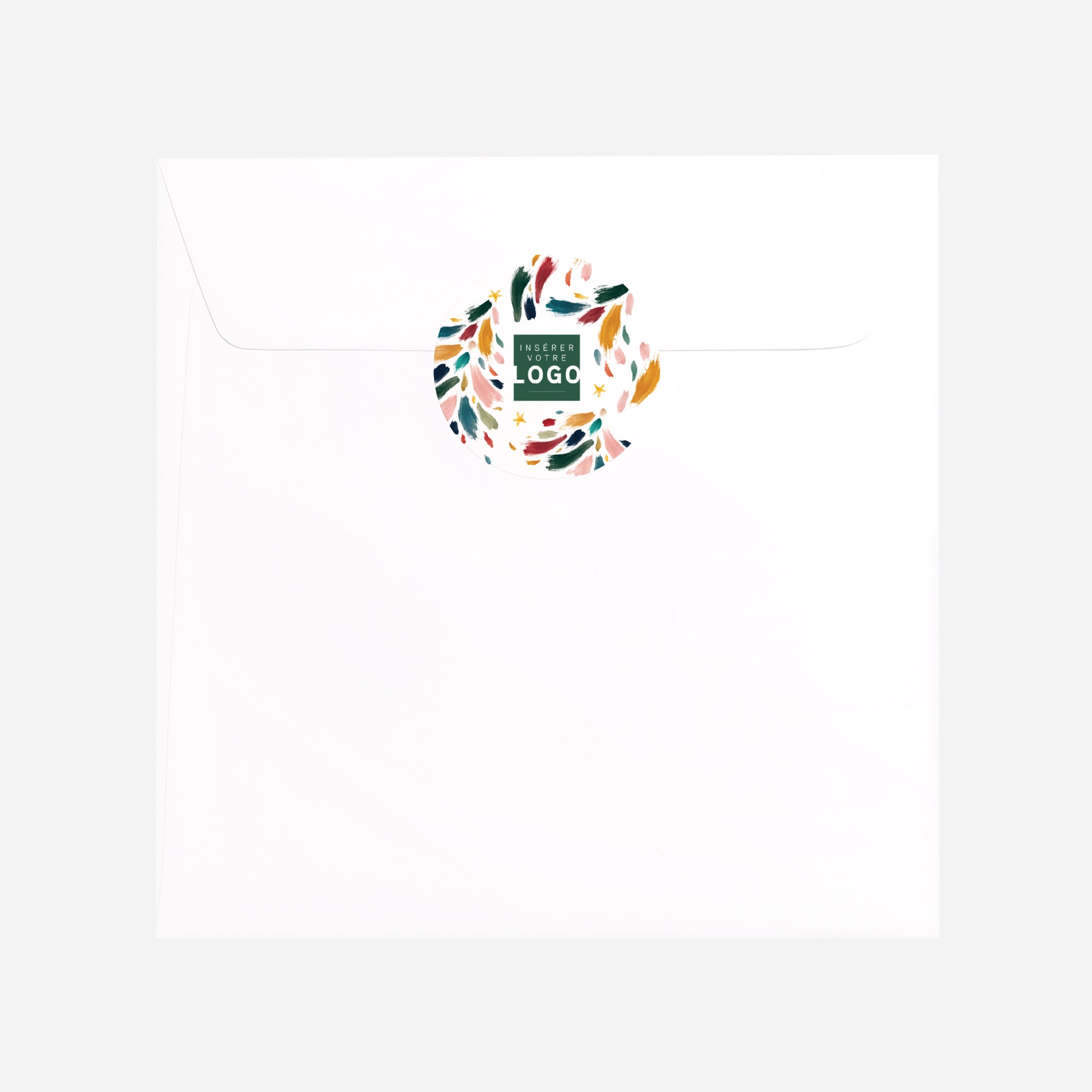 Touches de Noël | Vœux professionnels • Sticker • Rond photo N° 3
