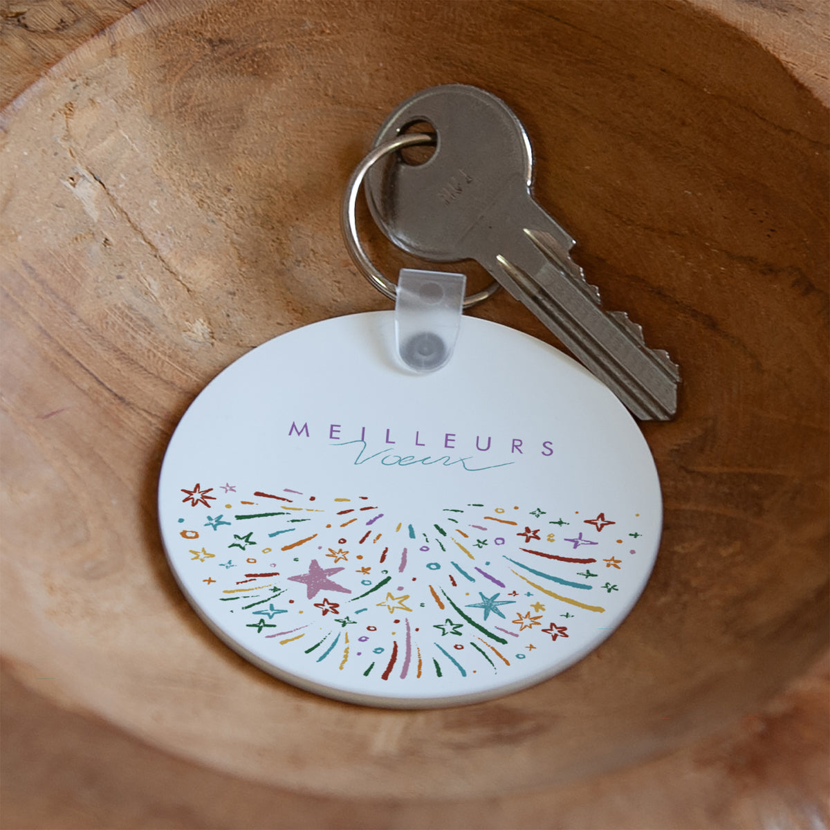 Éclats Célestes | Cadeau entreprise • Porte-clés • Rond photo N° 2