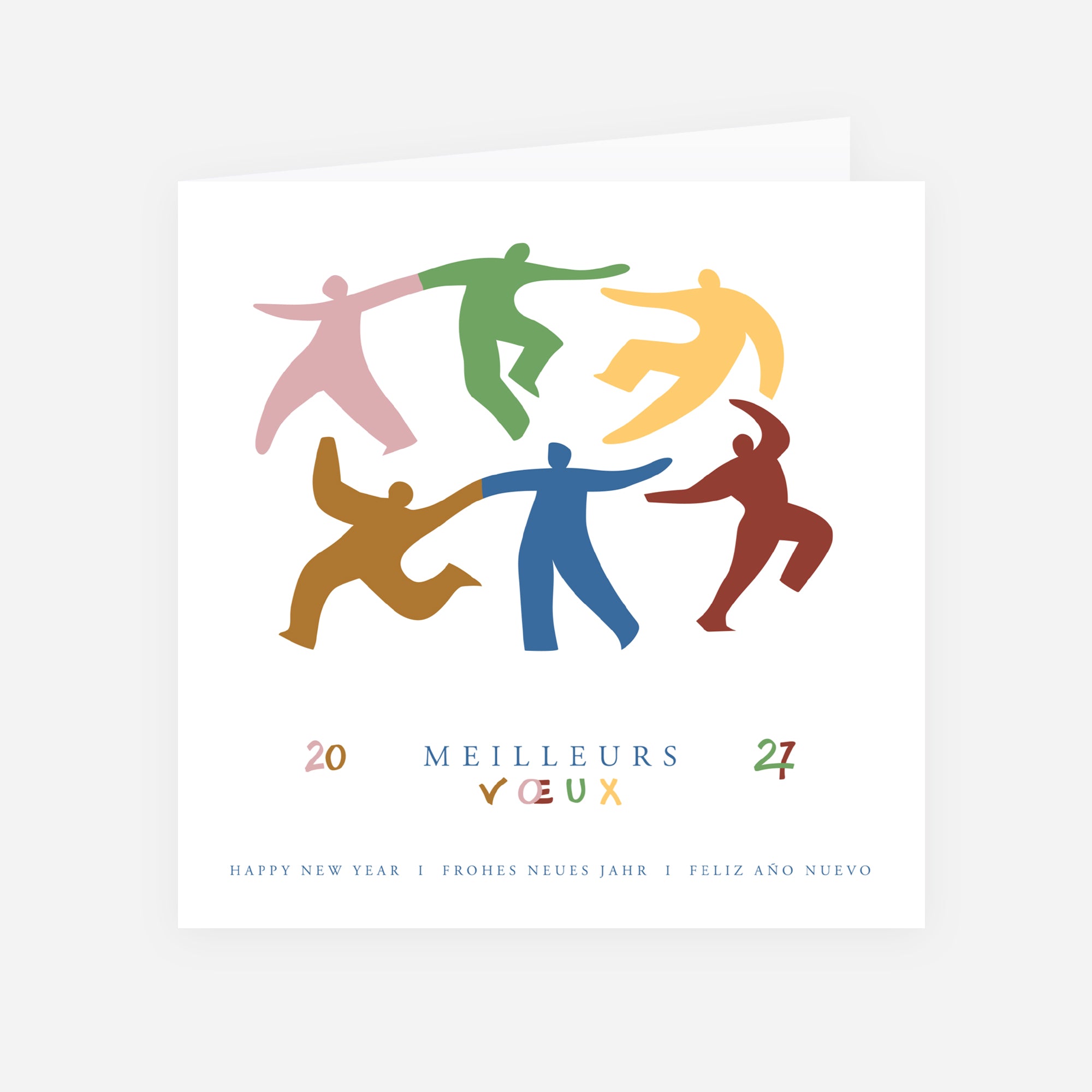 Énergie Collective | Vœux professionnels • Carte de voeux • Carrée pliable photo N° 1