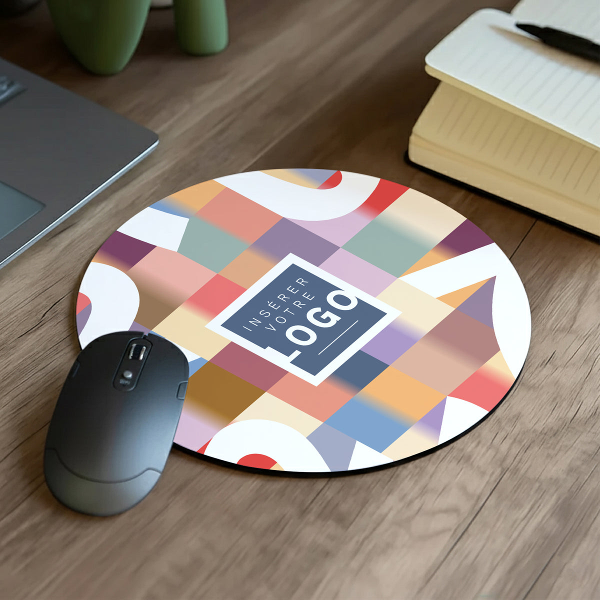 Color Blocks | Cadeau entreprise • Tapis de souris • Ø 20 cm photo N° 1