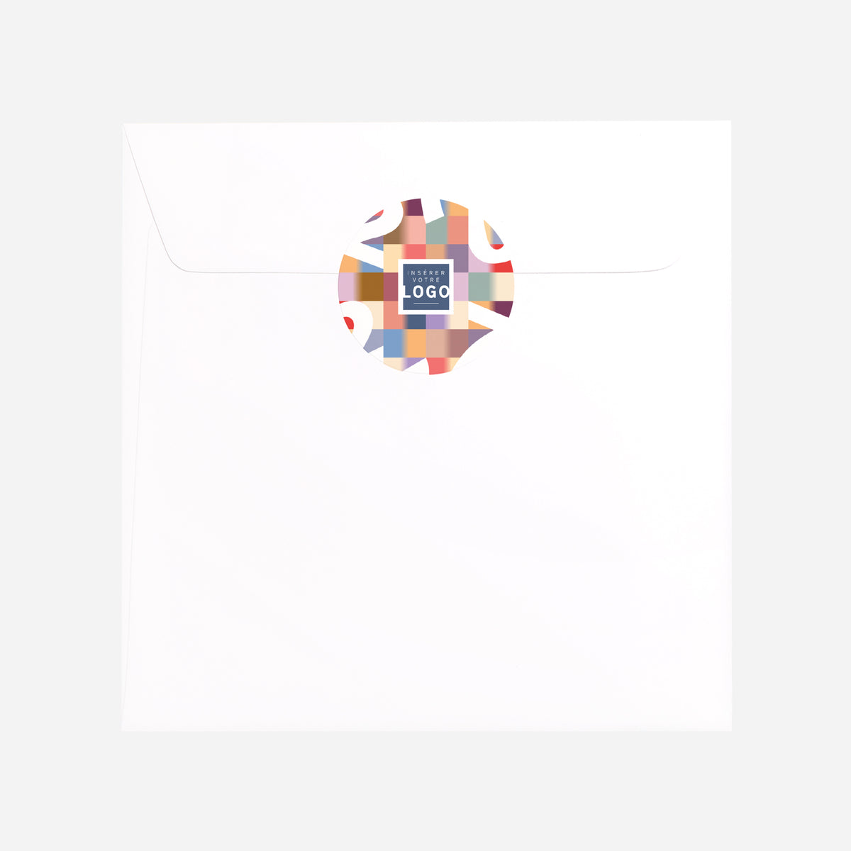Color Blocks | Vœux professionnels • Sticker • Rond photo N° 3