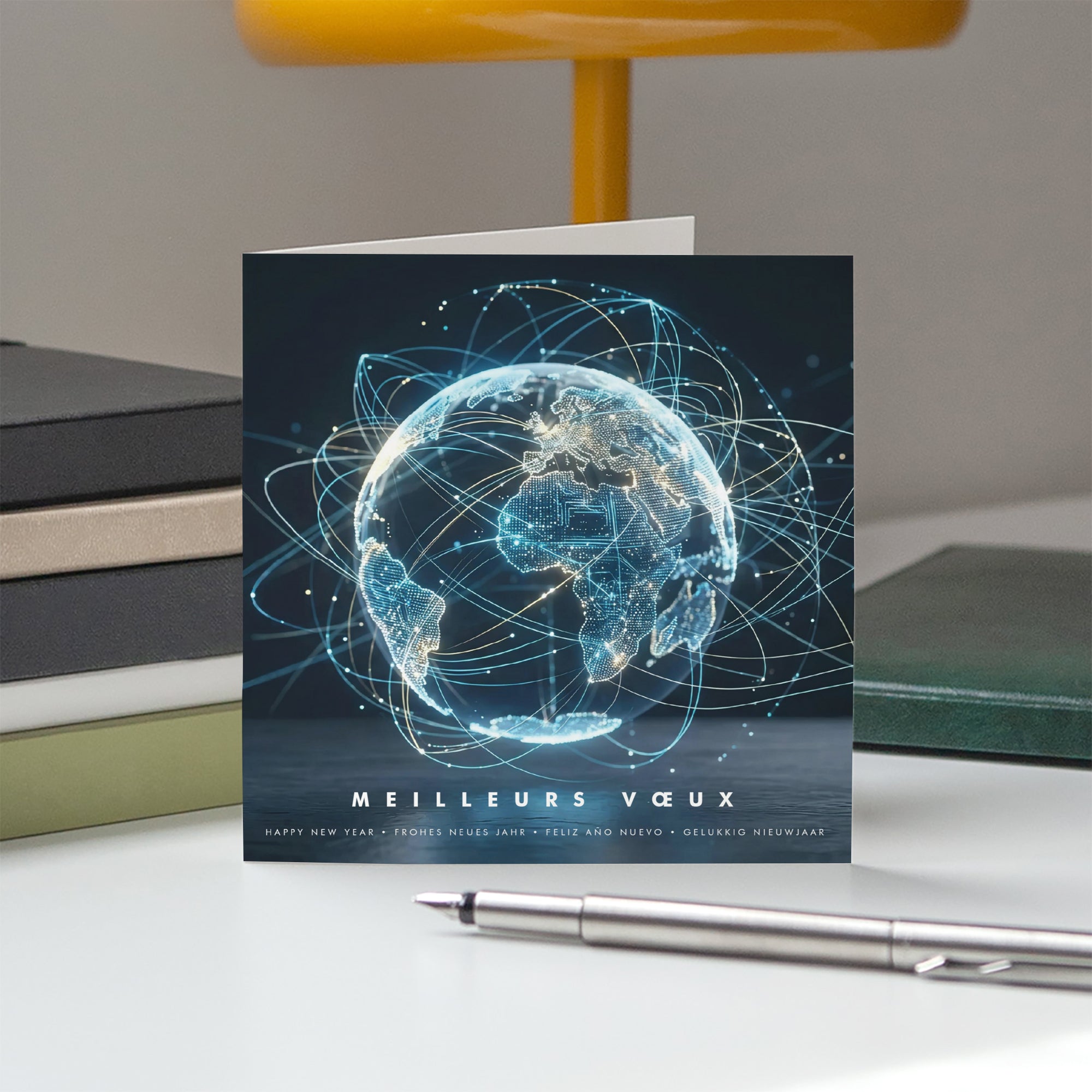 Connexions Sans Frontières | Vœux professionnels • Carte de voeux • Carrée pliable photo N° 5
