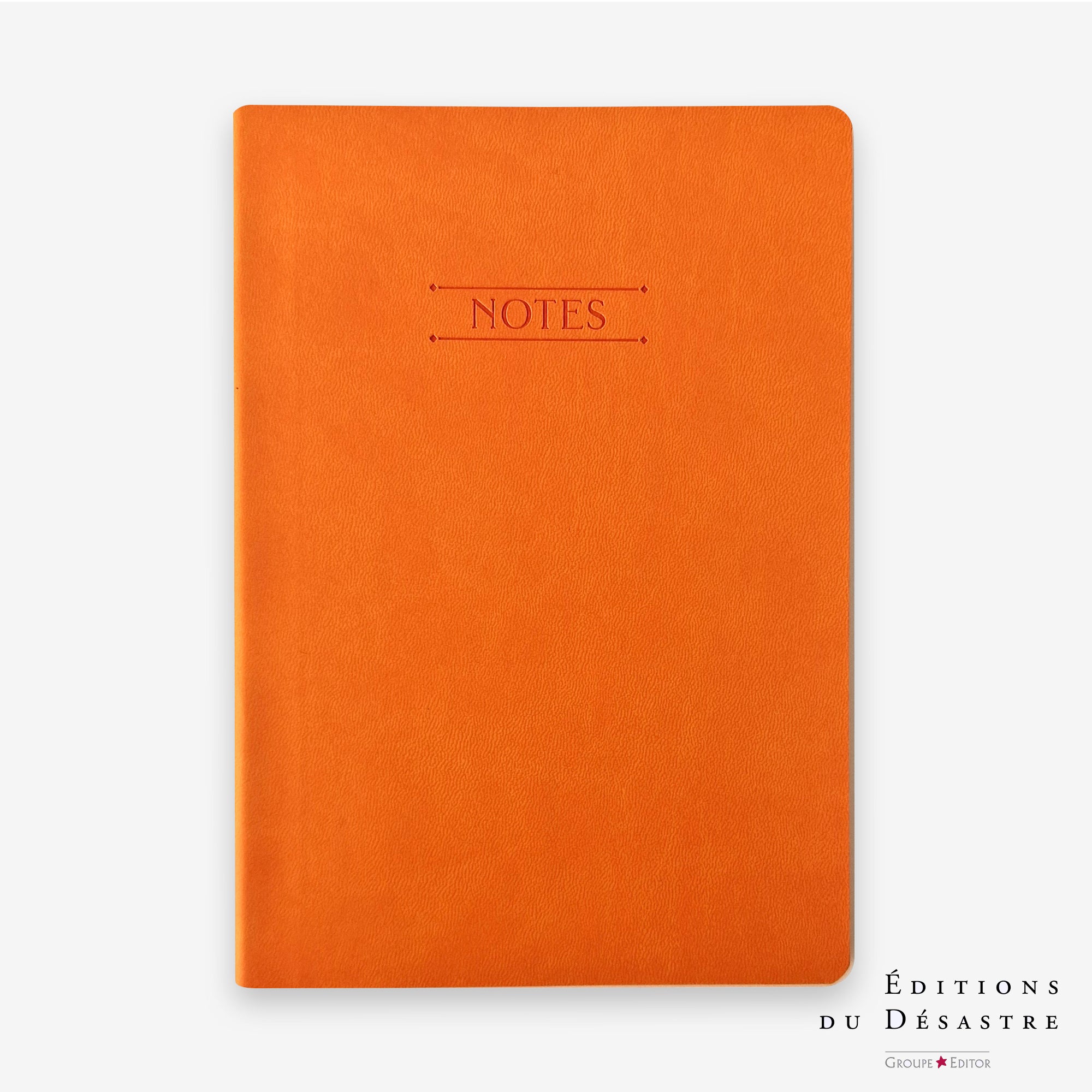 Nuance | Vœux professionnels • Carnet • Simili cuir - A5 - Orange vitaminé - 192 pages photo N° 1