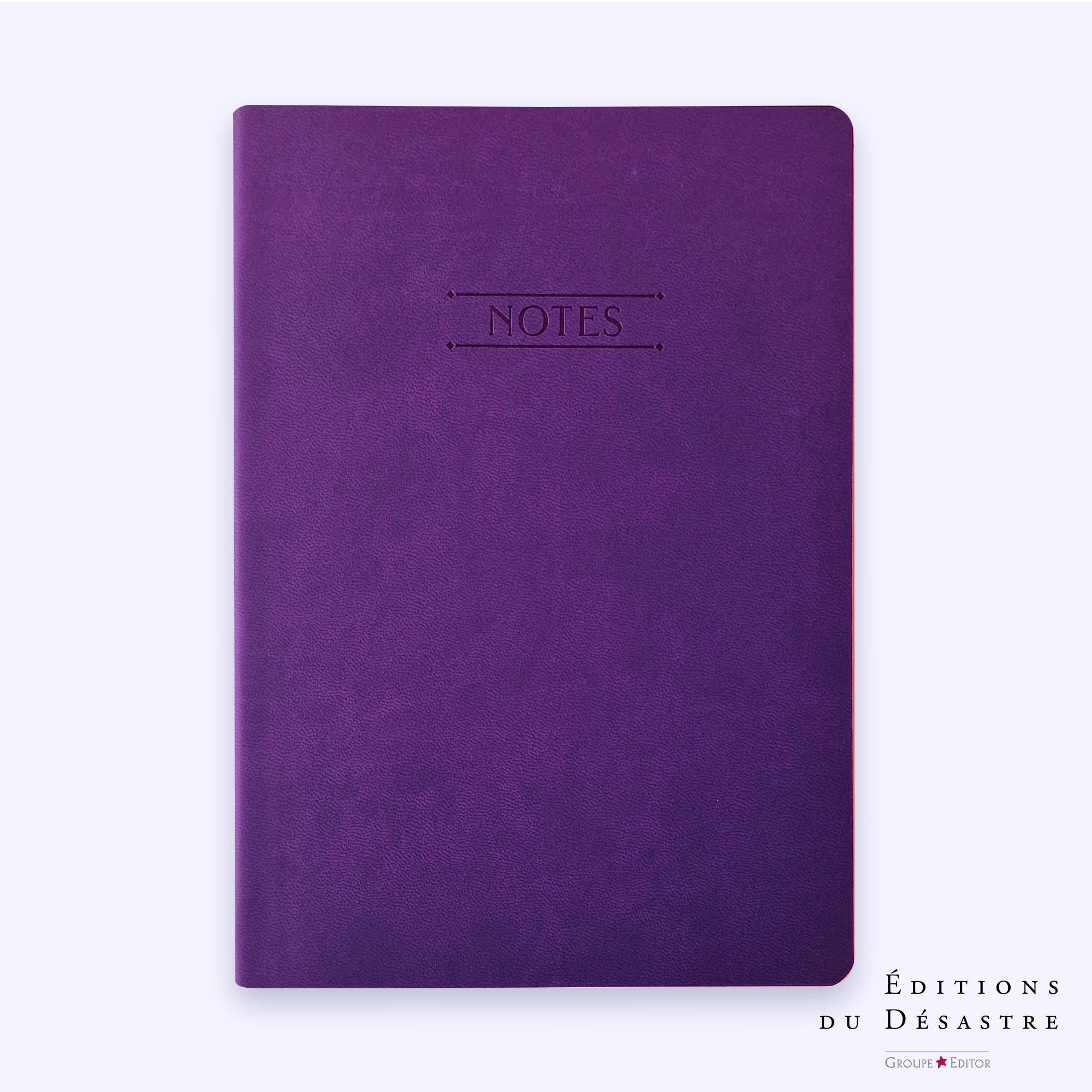 Carnet Nuance - Simili cuir - A5 - Violet intense - 192 pages photo N° 1