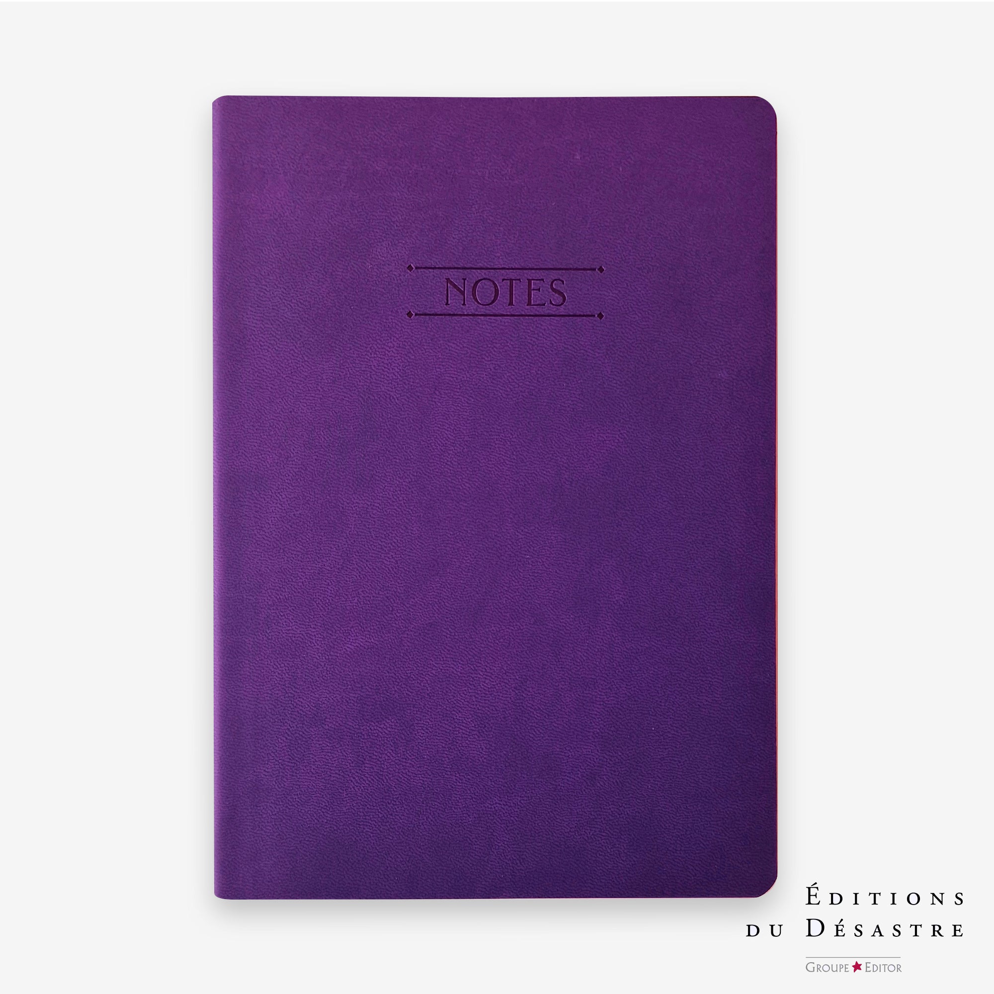 Nuance | Vœux professionnels • Carnet • Simili cuir - A5 - Violet intense - 192 pages photo N° 1