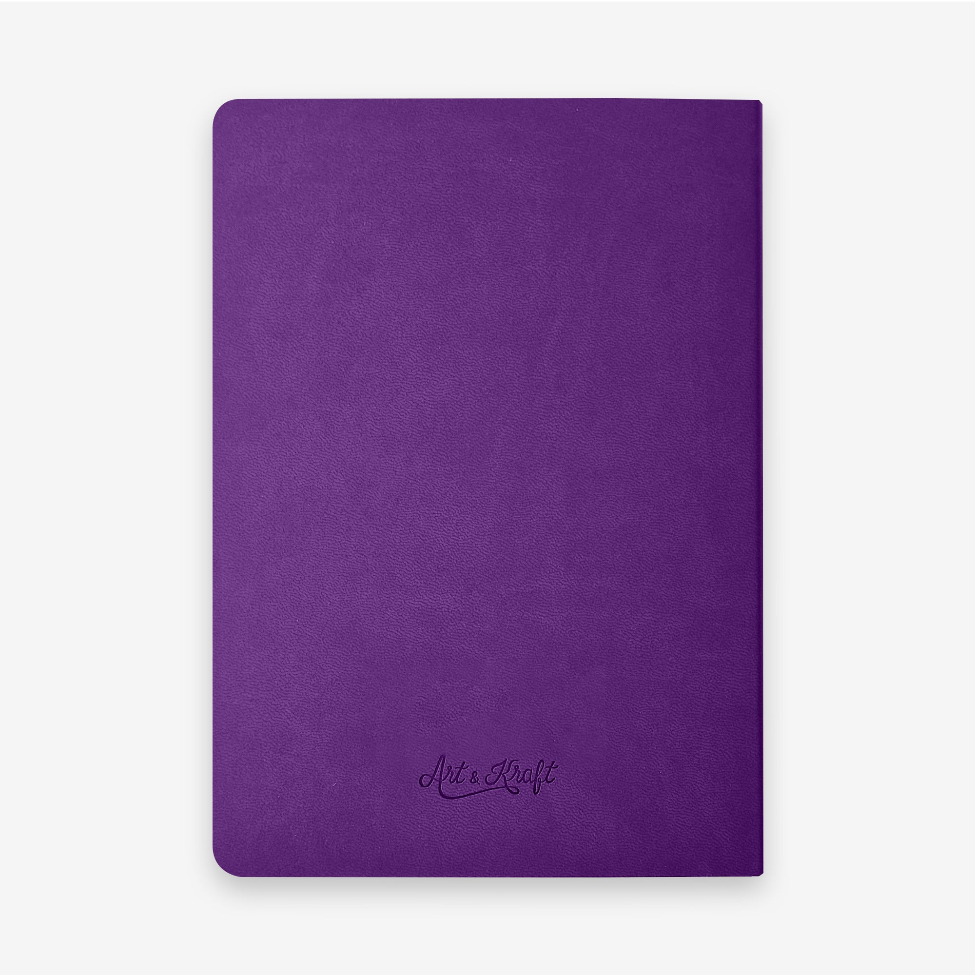 Nuance | Vœux professionnels • Carnet • Simili cuir - A5 - Violet intense - 192 pages photo N° 2