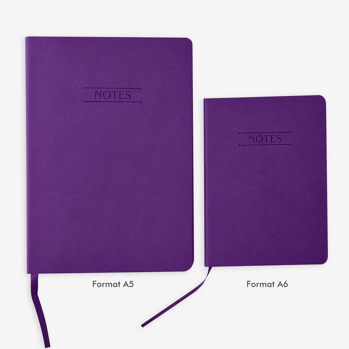 Nuance | Vœux professionnels • Carnet • Simili cuir - A5 - Violet intense - 192 pages photo N° 5