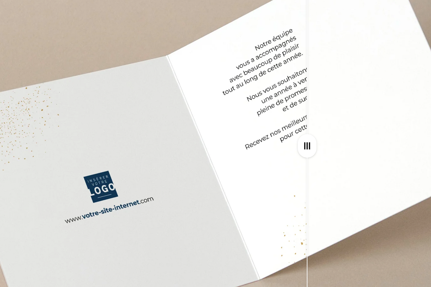 personnalisation de carte de voeux