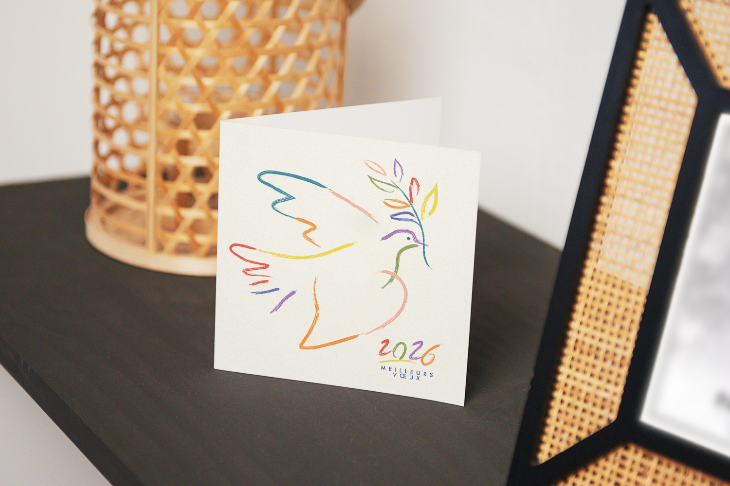 carte de voeux papier recyclé unicef