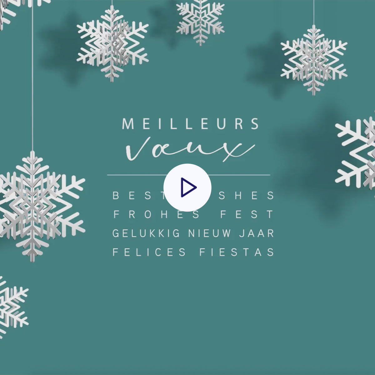 Snowflake | Vœux professionnels • Carte virtuelle photo N° 1