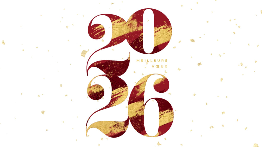 Bordeaux & Or | Vœux professionnels • Carte virtuelle • eCard Vidéo photo N° 1