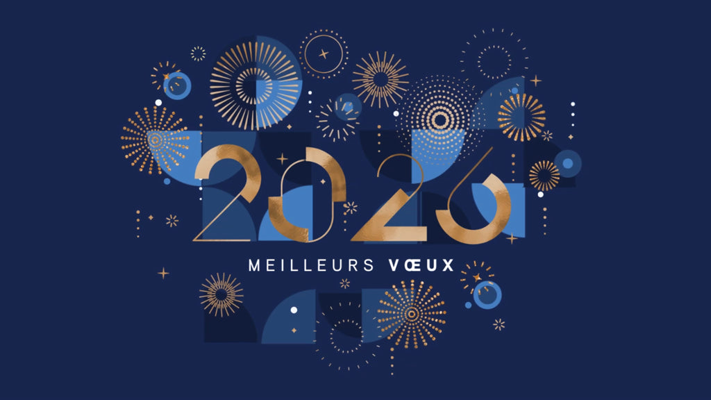 Géométrie festive | Vœux professionnels • Carte virtuelle • eCard Vidéo photo N° 1